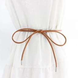 Thin Knot Rope Belt Leather Round Cord Women's Belt Decorative Knotted Waist Rope Decorative Skirt Coat Sweater String Waist