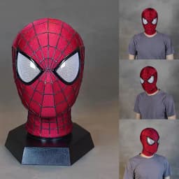 Handmade Spider-Man 2 Movie Accuracy Garfield Version Cosplay Mask Peter Parker Handicraft Collectible Item For Gift