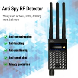 Professional RF Signal Detector Anti-spy Hidden Camera Detect Lens WiFi Signal GPS Tracker Finder GSM Audio Bug Finder Scanner