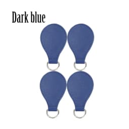 TANQU New 2 Pair 4 Pc Shiny Drop End for Obag Handle PU Drop Attachment for O Bag Obasket DIY Women Bag