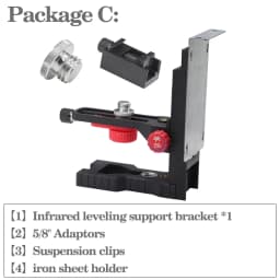 TMYLOKU Magnet L-shape Bracket Stand For Laser Level Support (TMY-08A)