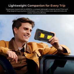 OUKITEL WP58 PRO 5G Rugged Smartphone 24GB(8+16) RAM + 512 ROM, Android 15 NFC 64MP Cellphone with Camping Lamp ,10000mAh 33W