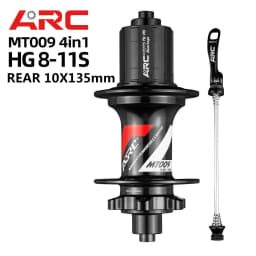 New ARC MT009 4 IN 1 MTB Hub 6 Pawl NBK Bearing Hub 28 32 36 Holes Mountain Bike Hub Disc brake Aluminum alloy 8 9 10 11 12Speed