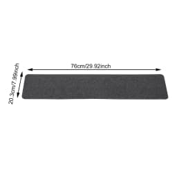 15PCS Self Adhesive Stair Carpets Non-Slip Noise Reduction Soft Mats for Home Office Hotel Stairs 20x76cm