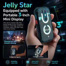 Unihertz Jelly Star Smartphone Android 13 4G Global Version 8GB + 256GB Dual Nano SIM 48MP Camera 3 inch Phone Helio G99