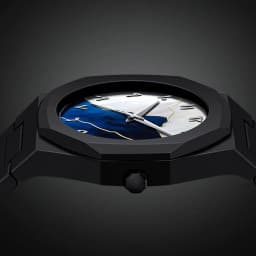 Classic Middle Eastern Arabic Numeral Dial Blue Gold Quartz Watch for Men's Casual TPU Plastic Waterproof Watch Can Customize