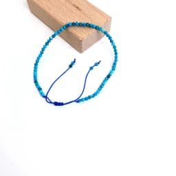 Faceted Gemstones 2-3mm Beads Hand Woven Adjustable Bracelet Lapis Lazuli Crystal Turquoise Choker Men Female Jewelry Party Gift