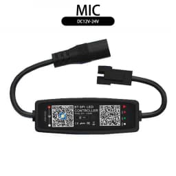 WS2812B WS2811 RGB LED Controller Bluetooth Music Built-in MIC 28Keys Remote Control WS2812 Individually Addressable LED Strip