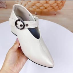 Women's V-neck Ankle Boots Ladies Big Size 34-43 Designer Shoes Heel with Heart-shaped Women Autumn Hook & Loop Mary Jane Boots