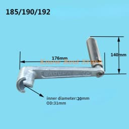 1pcs Diesel Engine Crank Starter Handle for Air-cooled Water-cooled Single-cylinder Diesel Engine Hand Starting Model Handle
