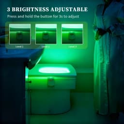 Wireless Motion Sensor LED Night Light RGB 16 Colors Toilet Bathroom Atmosphere Colorful Lamp Sensor LED Night Lights