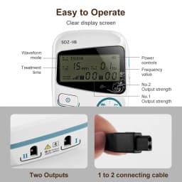 Handheld Electroacupuncture Stimulator Electro Acupuncture Treatment Instrument 2 output Channel Muscle Nerve Stimulator