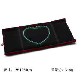 Pearl Necklce Gift Box Velvet Necklace Packaging Box Ring Holder Display Showcase Pendant Organizer