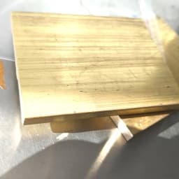 1pcs H62 Brass Block Brass Plate Knife Handle Guard Heat Sink Material DIY Customize Service