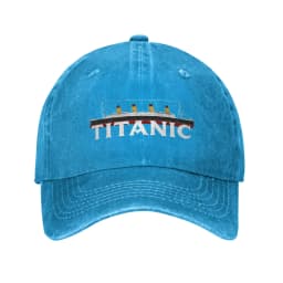 Classic Titanic Ship 1912 Atlantic Ocean Sink Sea Disaster Poster Baseball Cap for Men Distressed Denim Washed Headwear Hats Cap