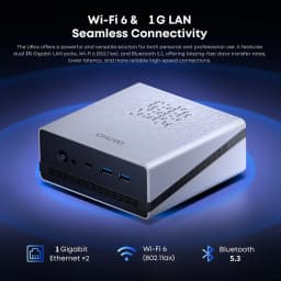 Chuwi Ubox Mini Pc Amd Ryzen 5 6600H 16Gb LPDDR5 512Gb Ssd Windows 11 Pro 4K 144Hz Decoding Wifi 6 Bt 5.2 Extend M.2 1t*2 650g