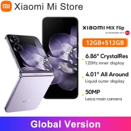 Global Version Xiaomi MIX Flip Snapdragon 8 Gen 3 Leica 50MP Camera Hyper Charger 6.86" 120Hz Display 67 W 12GB 512GB