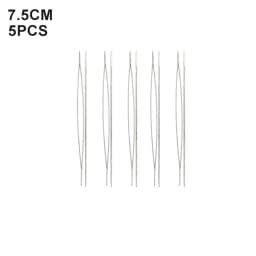 5PCS Open Curved Beading Needles Pins Jewelry Making Tools Stainless Steel Needle for Bead Threading Pins DIY Necklace Bracelet