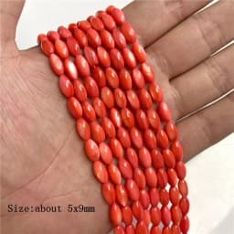 15X6mm Long Stripe Shell Beads Point Stick Mother of Pearl Shell Slice Loose Beads for DIY Making Jewelry Necklace Accessories