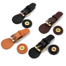 2pcs Leather Bag Snap Buckles Sew on Snaps Button Magnetic Closure Fasteners for Women DIY Handbag Backpack Clothes Accessories