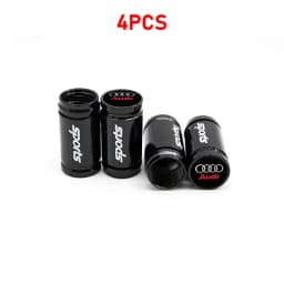 4Pcs For Audi Sports A4 B5 B6 B9 A1 A3 8L A6 C5 C7 Q3 Q5 Q7 Car Tire Tyre Valve Dust Caps Stem Covers Car Wheel Air Valve Cover
