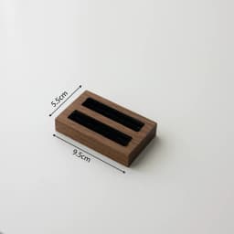 Walnut Wood Jewelry Display Stand Vintage Ring Earring Display Tray Velvet Lining for Jewelry Photography Shop Counter Display