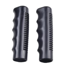 2Pcs Wheelbarrow Rubber Handles Round Tubes Black Replacement Universal Trucks Bicycle Turn Handles 125x20/21/22/24/25mm