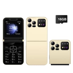 SERVO A50 PRO Flip Mobile Phone 2G GSM Call Recording Blacklist Speed Dial Flashlight Foldable Feature Cellphones Dual SIM Card