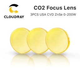 Cloudray 3/5/10PCS USA CVD Focus Lens ZnSe DIA 20mm FL 50.8/63.5mm for 0-200W CO2 Laser Engraving Cutting Machine