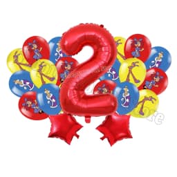 The Amazing Digitals Circus Digit 1-9 Balloons Kids Kawaii Birthday Decoration Baby Shower Gender Reveal Party Supplies Gift New