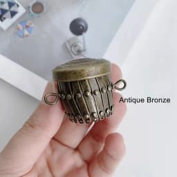 5/10 Pieces Wholesale Metal Wallet Small Eveing Obag Handles 10 Cm Open Size Vintage Expandable Gate Purse Frame (With Loops)
