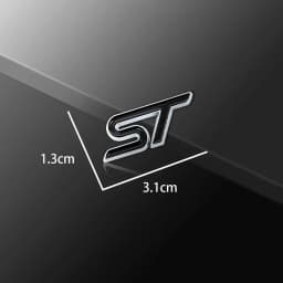 3D Small Metal Car Interior ST Emblem Car Steering Wheel Sticker Auto Body Window Decals Decor For Ford Focus Mondeo Fiesta MK3