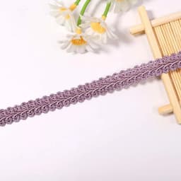 2/4yards 12mm Polyester Lace Trimming Ribbon Centipede Braided Curve Lace Sewing Clothes DIY Craft Wedding Accessories