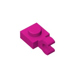 Gobricks GDS-813 PLATE 1X1 W/HOLDER VERTICAL compatible with lego 6019 61252 children's toys Assembles Building Blocks Technical
