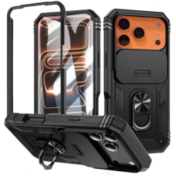 360 Degree Rotate Military Armor Protection Phone Case For iPhone 18 17 13 15 14 16 11 12 Pro Max Plus Air Camera Slide Cover