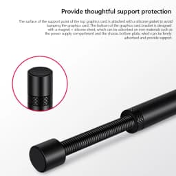 Graphics Card GPU Brace Support Aluminum Alloy Video Card Sag Holder Bracket GPU Sag Bracket Computer PC Case Mount Bracket
