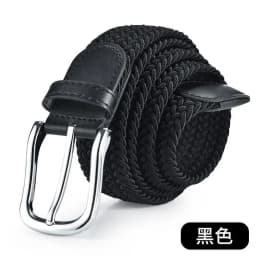 100cm 110cm 120cm New Design High Quality Men Casual Belt Woven Buckle Elastic Canvas All match Women Pants Versatile Sense
