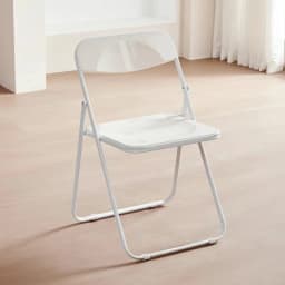 Modern Simple Acrylic Transparent Folding Chair Portable Dining Leisure Chair for Home Living Room Balcony