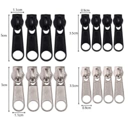 3# 5# 8# 10# Zipper Head Zipper Repair Kit Easy Fix Zipper Slider Head Puller Closure Universal Replacement Broken Wearable