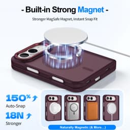 Luxury Matte Magnetic Charge Phone Case For iPhone Duo For Magsafe Skin Feel Translucent Shockproof Fold Cover Funda