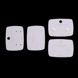 50Pcs Cardboard Paper Package Earring Cards For Ear Studs Hanging Board Plain Jewelry Accessories Display Holder Tag Gift