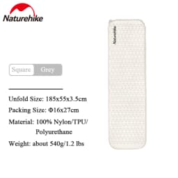 Naturehike Self-inflating Mat Ultra-light Portable Inflatable Mattress Tent Sleeping Pad Outdoor Camping Mat Travel Beach Mat