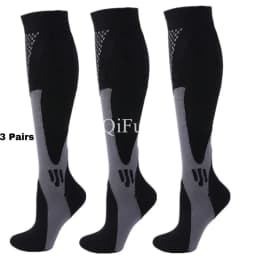 2/3/4 Pairs Running Men Compression Socks Fit Varicose Veins Football Soccer Stockings 30 Mmhg Atheletic Men Women Sports Socks