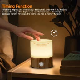 Timer Night Light Small LED Bedroom Bedside Table Lamp Baby Breastfeeding Dimmable Sleeping Usb Charging Warm White Mood Light
