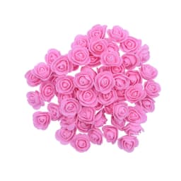 200/100pcs 3cm Foam Teedy Bear Rose Artificial Fake Flower Heads For Home Decor Wedding Birthday Christmas Party DIY Wreath Gift
