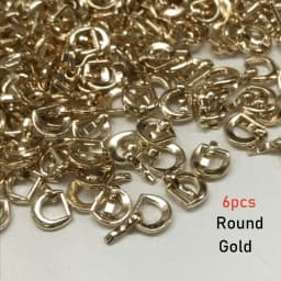 6PCS 7*8MM Mini Tri-glide Buckle Belt Buckle Doll Bag Buckles Ultra-small Diy Doll Buckle Shoes Clothes Accessories