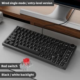 AJAZZ AK820 / AK820Pro Gaming Mechanical Keyboard 75% 82 Keys Wired Single Mode/Bluetooth Wireless Gamer Keyboard for Laptop PC