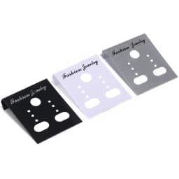 50pcs/pack 3.5x3cm Jewelry Earrings Packaging Display Card Earring Ear Studs Price Tag Earring Post Holder for Jewelry Findings