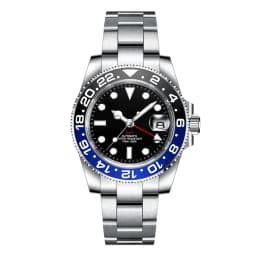 Custom Logo New Men Mechanical Wristwatch Jubilee Stainless NH34 GMT Watch Sapphire Glass Men Watches hombre