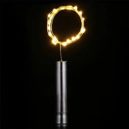 10PCS 20LED Sliver Wine Bottle Cork Light AA Battery Operated Fairy String Light Cork Bottle Light for DIY Christmas Party Decor